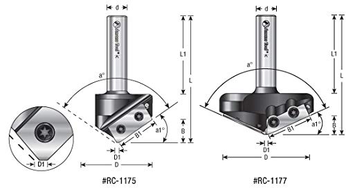 Amana Tool - V Groove Insert 90°/. 090